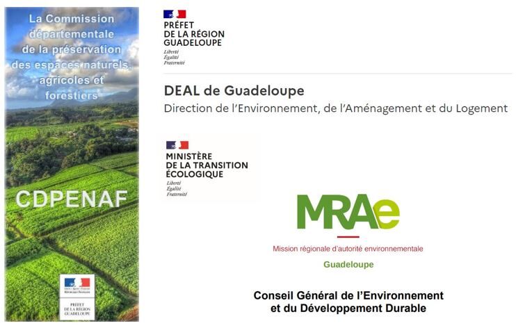 Page de garde de l'avis de la MRAE sur le projet, extrait du site de la préfecture de la Guadeloupe.